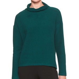 Green Mock Neck Sweater